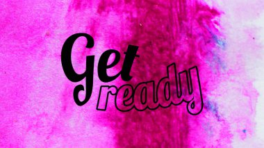 Soyut suluboya tasarımı, su boyalı doku arkaplanı üzerine metin hazırla.