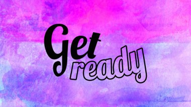 Soyut suluboya tasarımı, su boyalı doku arkaplanı üzerine metin hazırla.