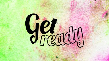 Soyut suluboya tasarımı, su boyalı doku arkaplanı üzerine metin hazırla.