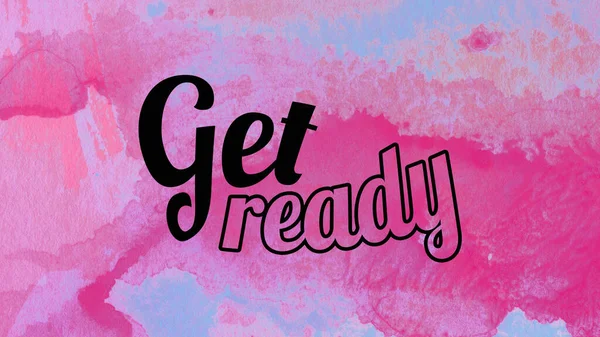 Soyut suluboya tasarımı, su boyalı doku arkaplanı üzerine metin hazırla.