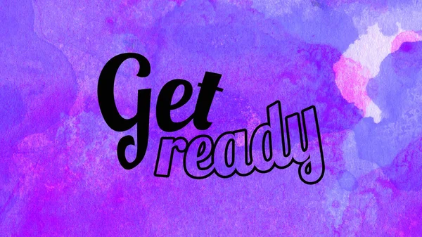 Soyut suluboya tasarımı, su boyalı doku arkaplanı üzerine metin hazırla.