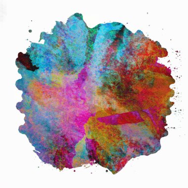 Soyut suluboya tasarımı, boyanmış doku arkaplanı