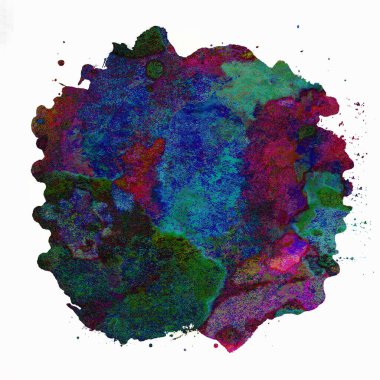 Soyut suluboya tasarımı, boyanmış doku arkaplanı