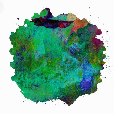 Soyut suluboya tasarımı, boyanmış doku arkaplanı