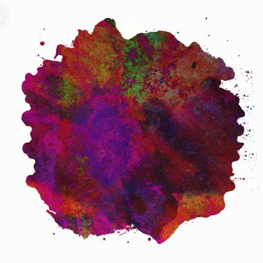 Soyut suluboya tasarımı, boyanmış doku arkaplanı