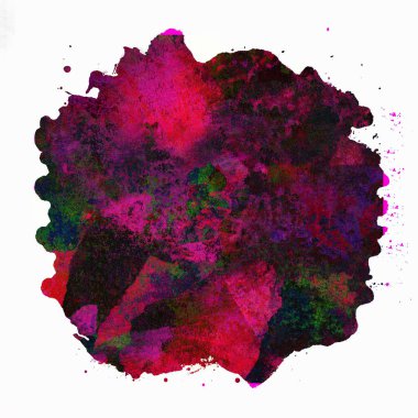 Soyut suluboya tasarımı, boyanmış doku arkaplanı