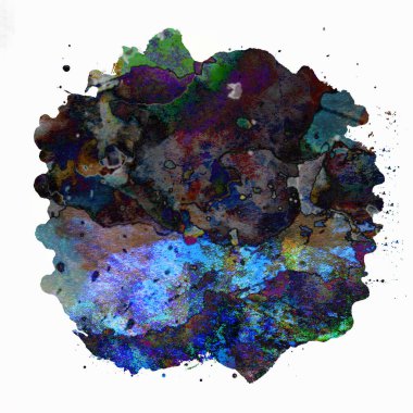 Soyut suluboya tasarımı, boyanmış doku arkaplanı