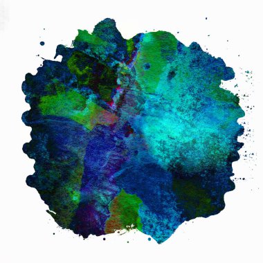 Soyut suluboya tasarımı, boyanmış doku arkaplanı