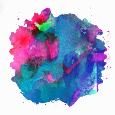 Soyut suluboya tasarımı, boyanmış doku arkaplanı