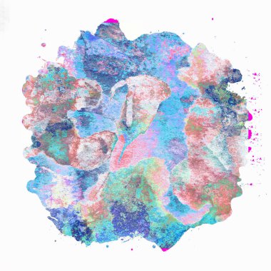 Soyut suluboya tasarımı, boyanmış doku arkaplanı