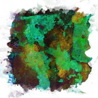 Soyut suluboya tasarımı, su boyalı doku arkaplanı