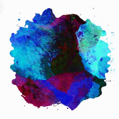 Soyut suluboya tasarımı, boyanmış doku arkaplanı