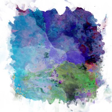 Soyut suluboya tasarımı, su boyalı doku arkaplanı