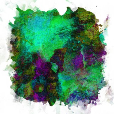 Soyut suluboya tasarımı, su boyalı doku arkaplanı