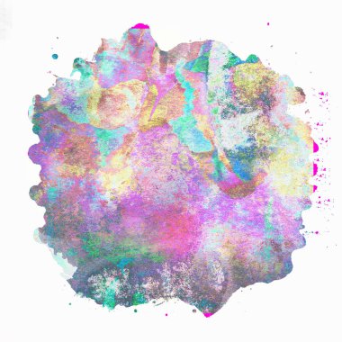 Soyut suluboya tasarımı, boyanmış doku arkaplanı