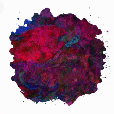 Soyut suluboya tasarımı, boyanmış doku arkaplanı