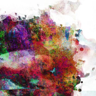 Soyut suluboya tasarımı, su boyalı doku arkaplanı