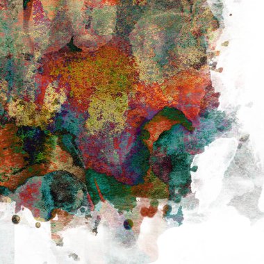 Soyut suluboya tasarımı, su boyalı doku arkaplanı