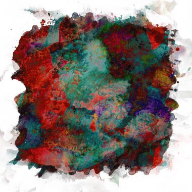 Soyut suluboya tasarımı, su boyalı doku arkaplanı