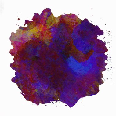 Soyut suluboya tasarımı, boyanmış doku arkaplanı