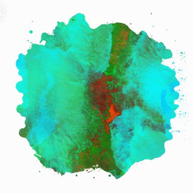 Soyut suluboya tasarımı, boyanmış doku arkaplanı