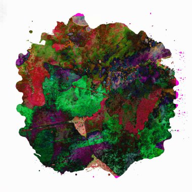 Soyut suluboya tasarımı, boyanmış doku arkaplanı