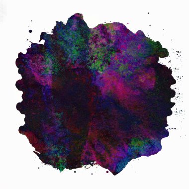 Soyut suluboya tasarımı, boyanmış doku arkaplanı