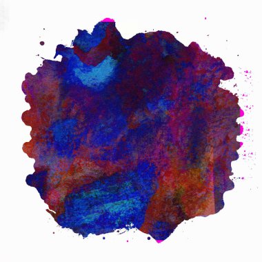 Soyut suluboya tasarımı, boyanmış doku arkaplanı