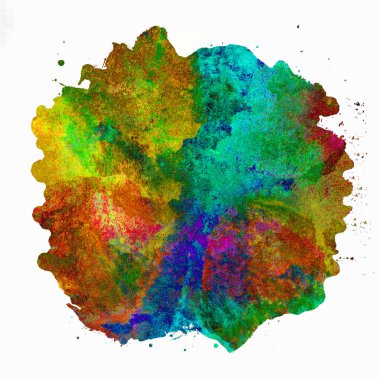 Soyut suluboya tasarımı, boyanmış doku arkaplanı