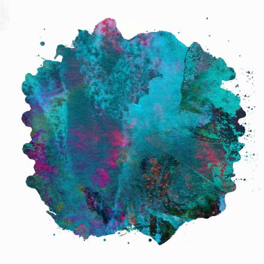 Soyut suluboya tasarımı, boyanmış doku arkaplanı