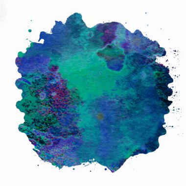 Soyut suluboya tasarımı, boyanmış doku arkaplanı