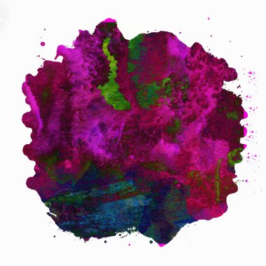 Soyut suluboya tasarımı, boyanmış doku arkaplanı