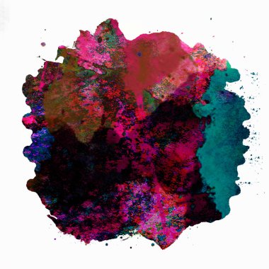 Soyut suluboya tasarımı, boyanmış doku arkaplanı