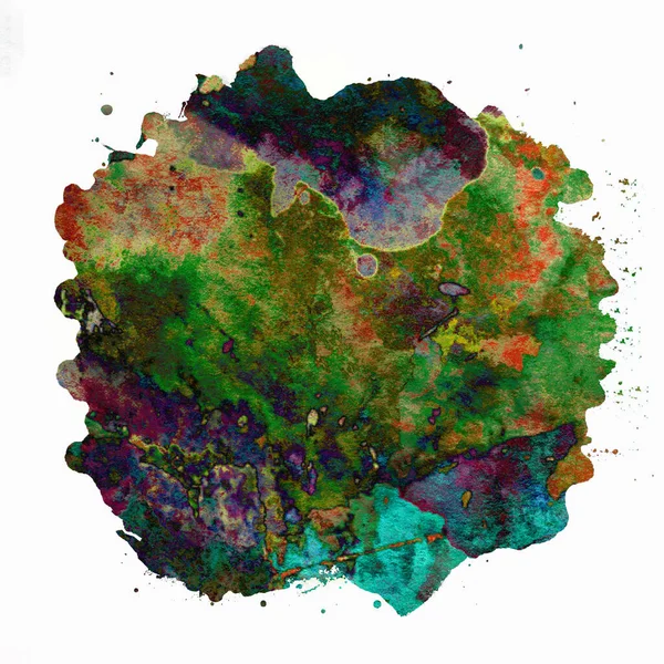 Soyut suluboya tasarımı, boyanmış doku arkaplanı