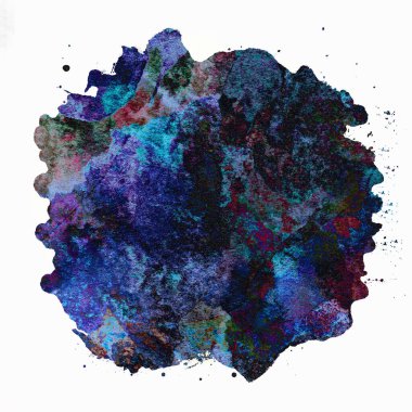 Soyut suluboya tasarımı, boyanmış doku arkaplanı