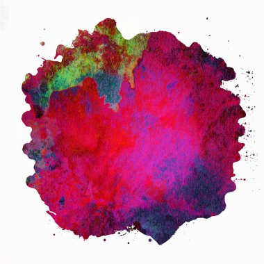 Soyut suluboya tasarımı, boyanmış doku arkaplanı