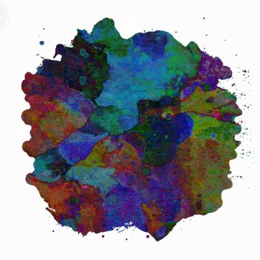 Soyut suluboya tasarımı, boyanmış doku arkaplanı