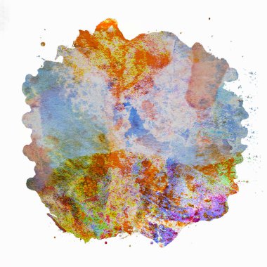 Soyut suluboya tasarımı, boyanmış doku arkaplanı