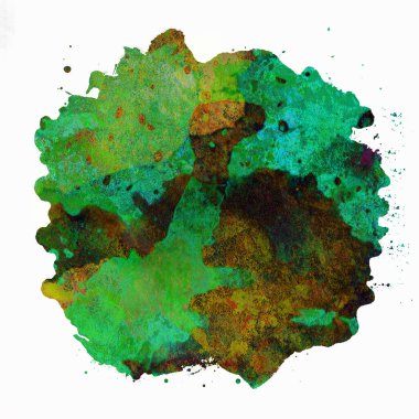 Soyut suluboya tasarımı, boyanmış doku arkaplanı