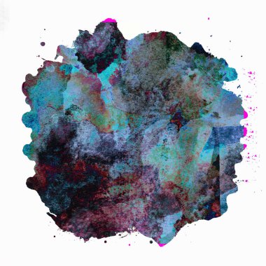 Soyut suluboya tasarımı, boyanmış doku arkaplanı