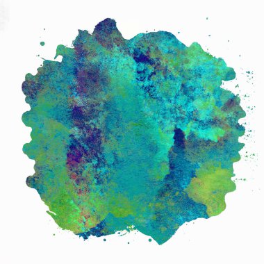 Soyut suluboya tasarımı, boyanmış doku arkaplanı