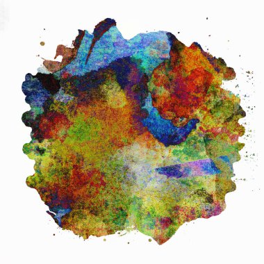 Soyut suluboya tasarımı, boyanmış doku arkaplanı