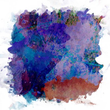 Soyut suluboya tasarımı, su boyalı doku arkaplanı