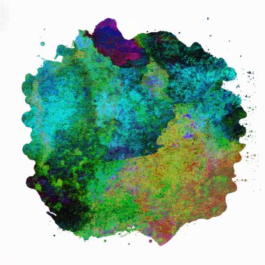 Soyut suluboya tasarımı, boyanmış doku arkaplanı