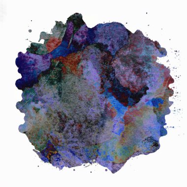 Soyut suluboya tasarımı, boyanmış doku arkaplanı