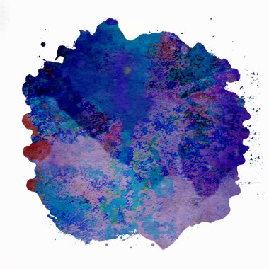 Soyut suluboya tasarımı, boyanmış doku arkaplanı