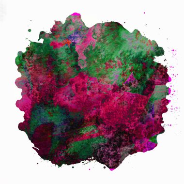 Soyut suluboya tasarımı, boyanmış doku arkaplanı