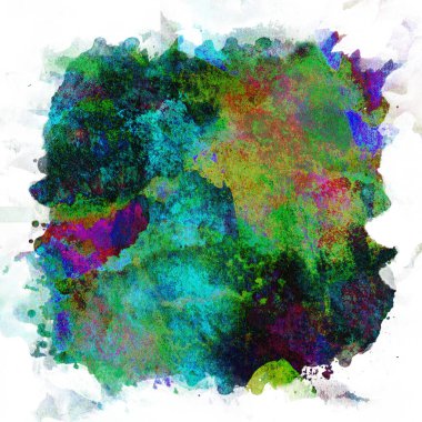 Soyut suluboya tasarımı, su boyalı doku arkaplanı