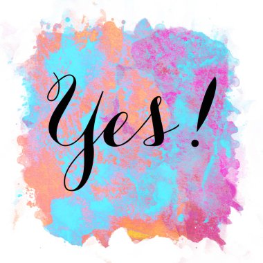 evet soyut leke arkaplanı hakkında kelime