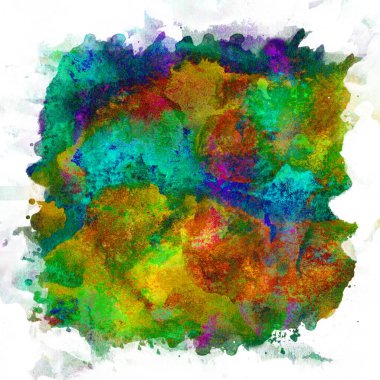 Soyut suluboya tasarımı, boyalı su dokusunu temizler.